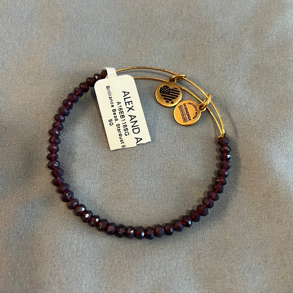Alex and Ani Brilliance Bead, Purple
